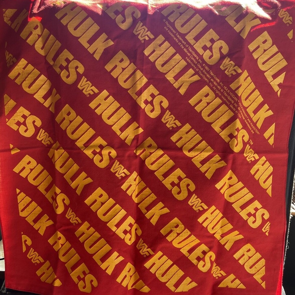 Red and Yellow Hulk Rules Bandana